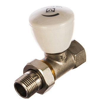 Клапан руч,запорный  д/рад. пряпой верх 1/2" VT.008.N.04